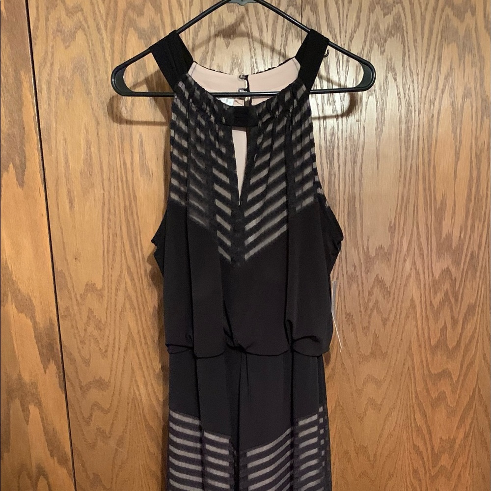 NWT London Times Dress size 14 Black and Cream